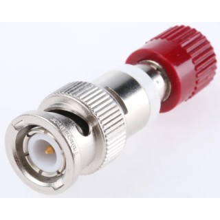 Telegartner Red Male Binding Post With Brass Contacts and Gold Plated J01008A0625