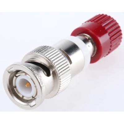 Telegartner Red Male Binding Post With Brass Contacts and Gold Plated J01008A0625