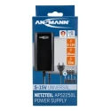 Ansmann AC/DC Adapter with Multiple Hollow and Jack Plugs 27W, 2m Cable, Adjustable Output Voltage 5-15V 5311133-UK