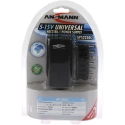 Ansmann AC/DC Adapter with Multiple Hollow and Jack Plugs 27W, 2m Cable, Adjustable Output Voltage 5-15V 5311133-UK