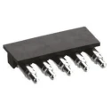 Preci-Dip 8PM Series Right Angle Surface Spring Loaded Connector, 5 Contacts, 2.54 mm Pitch, 1 Row 8PM-11-0005-02-168