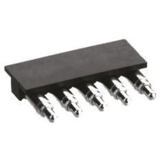 Preci-Dip 8PM Series Right Angle Surface Spring Loaded Connector, 5 Contacts, 2.54 mm Pitch, 1 Row 8PM-11-0005-02-168