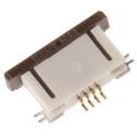 Molex 0.5 mm Pitch 4 Way Right Angle Female Easy-On FPC Connector, Solder Termination 52746-0471