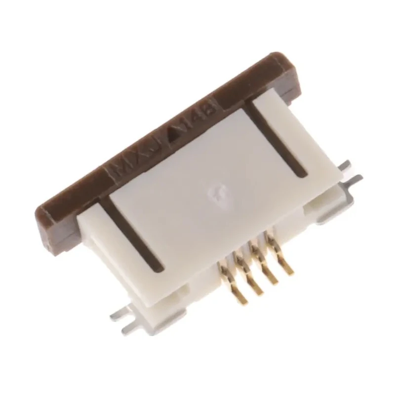 Molex 0.5 mm Pitch 4 Way Right Angle Female Easy-On FPC Connector, Solder Termination 52746-0471