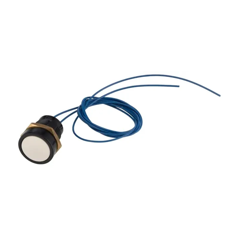 ITW Switches 49-59114 49-59 Series Push Button Switch Momentary Panel Mount 16 mm Cutout SPST Clear LED IP67 250 V AC 10 A