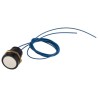 ITW Switches 49-59114 49-59 Series Push Button Switch Momentary Panel Mount 16 mm Cutout SPST Clear LED IP67 250 V AC 10 A