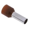 RS PRO Insulated Crimp Bootlace Ferrule Brown 12 mm Pin Length 4.9 mm Pin Diameter to 8 AWG Wire Size 157-1244