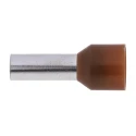 RS PRO Insulated Crimp Bootlace Ferrule Brown 12 mm Pin Length 4.9 mm Pin Diameter to 8 AWG Wire Size 157-1244
