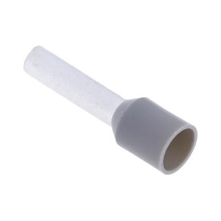 RS PRO Insulated Crimp Bootlace Ferrule 12 mm Pin Length 3.2 mm Pin Diameter Grey 12 AWG Wire Size 157-1250