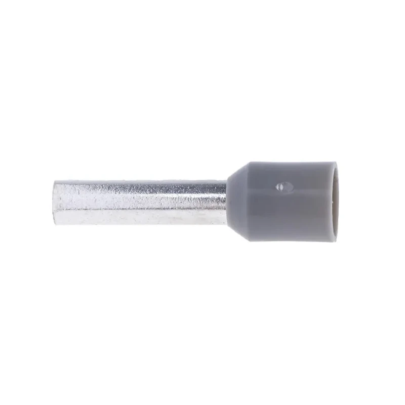 RS PRO Insulated Crimp Bootlace Ferrule 12 mm Pin Length 3.2 mm Pin Diameter Grey 12 AWG Wire Size 157-1250