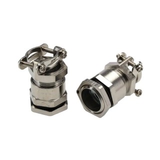 Lapp SKINDICHT Series 50 Cable Gland, Nickel-Plated Brass, PG9 Thread Size, Kit Contents: 1 x Cable Gland 52004280+52003500