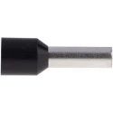 RS PRO Insulated Crimp Bootlace Ferrule, 12 mm Pin Length, 3.9 mm Pin Diameter, Nylon Insulation, Black, for 10 AWG 157-1266