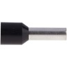 RS PRO Insulated Crimp Bootlace Ferrule, 12 mm Pin Length, 3.9 mm Pin Diameter, Nylon Insulation, Black, for 10 AWG 157-1266