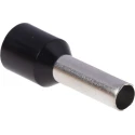RS PRO Insulated Crimp Bootlace Ferrule, 12 mm Pin Length, 3.9 mm Pin Diameter, Nylon Insulation, Black, for 10 AWG 157-1266