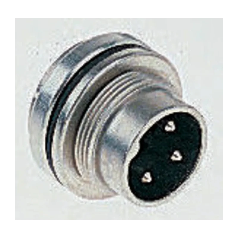 Amphenol Industrial C 091 D 7 Pole Straight M16 DIN Plug, Panel Mount, 5A, 300 V AC/DC, IP67, Screw C091-31W007-1002