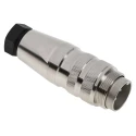 Amphenol Industrial 4 Pole Straight M16 DIN Plug Screw-On Cable, 5A, 300V AC/DC, IP67 C09131H0041002