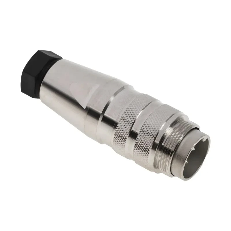 Amphenol Industrial 4 Pole Straight M16 DIN Plug Screw-On Cable, 5A, 300V AC/DC, IP67 C09131H0041002