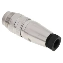 Amphenol Industrial 4 Pole Straight M16 DIN Plug Screw-On Cable, 5A, 300V AC/DC, IP67 C09131H0041002