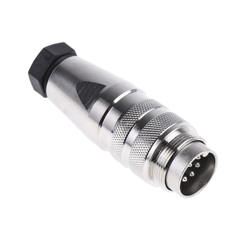 Amphenol Industrial 8 Pole Straight M16 DIN Plug, Screw-On, 5A, 100 V ac/dc, IP67, Cable Mount C09131H0081002