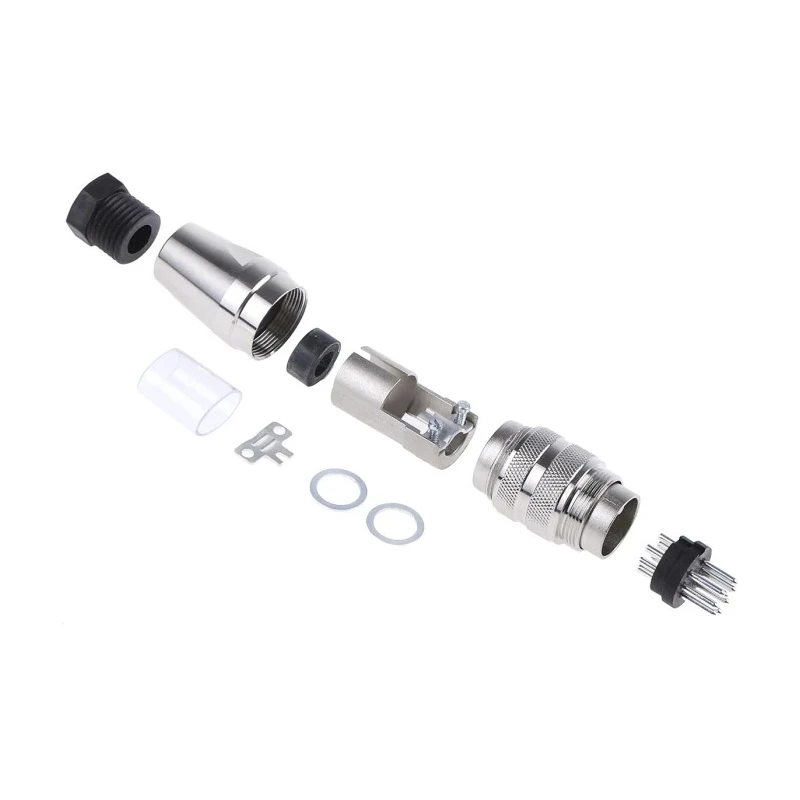 Amphenol Industrial 8 Pole Straight M16 DIN Plug, Screw-On, 5A, 100 V ac/dc, IP67, Cable Mount C09131H0081002