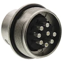 Amphenol Industrial C 091 D 8 Pole Straight M16 DIN Plug Panel Mount Screw Terminal 5A 100V AC/DC IP67 C09131W0081002U
