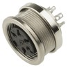 Amphenol Industrial 5 Pole Straight M16 Panel Mount DIN Socket 5A 300V AC/DC C091-31N005-1002