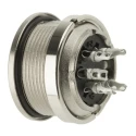 Amphenol Industrial 5 Pole Straight M16 Panel Mount DIN Socket 5A 300V AC/DC C091-31N005-1002