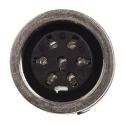 Amphenol Industrial C 091 D 7 Pole Straight M16 DIN Socket Female Panel Mount 5A 300V AC/DC IP67 Screw C091-31N007-1002