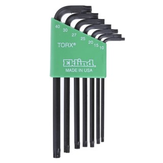 RS PRO 7-Piece Torx Key Set, L Shape, Long Arm, Chrome Nickel Alloy Steel, Model 157-2089