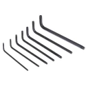 RS PRO 7-Piece Torx Key Set, L Shape, Long Arm, Chrome Nickel Alloy Steel, Model 157-2089