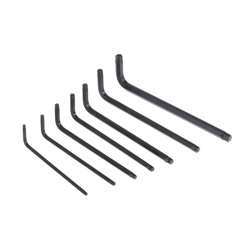RS PRO 7-Piece Torx Key Set, L Shape, Long Arm, Chrome Nickel Alloy Steel, Model 157-2089