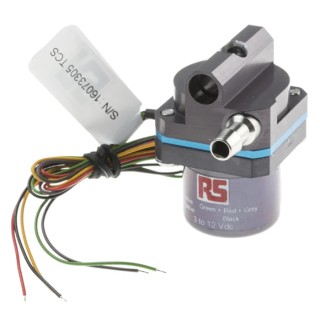 RS PRO 12V 345 mbar Direct Coupling Water Pump, 2000ml/min, 6W, Anodised Aluminium, IP68 702-6888