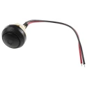 ITW Switches 48 Series Illuminated Push Button Switch, Panel Mount, 14 mm Cutout, Black, SPST, IP67 48-1-RB-B-BK-B