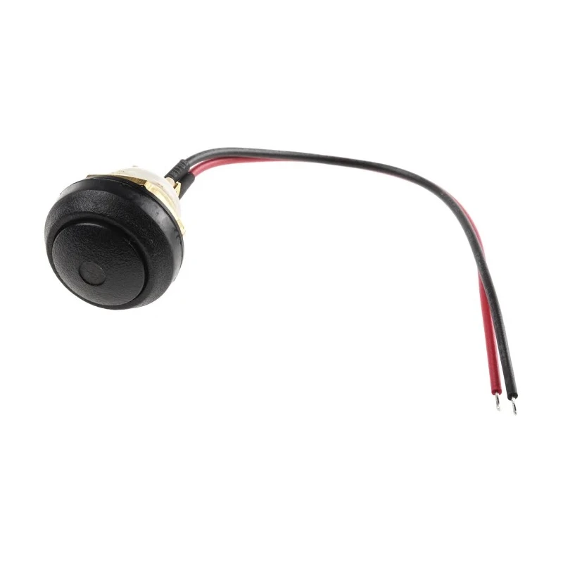 ITW Switches 48 Series Illuminated Push Button Switch, Panel Mount, 14 mm Cutout, Black, SPST, IP67 48-1-RB-B-BK-B