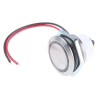 ITW Switches 48M Series Illuminated Panel Mount Latching Push Button Switch, Silver Actuator, SPST, Red LED, IP67 48M-612R