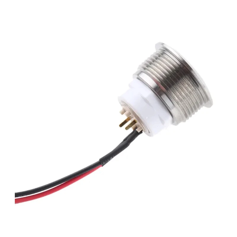 ITW Switches 48M Series Illuminated Round Push Button Switch Panel Mount 19 mm Cutout Silver SPST IP67 48M 612B