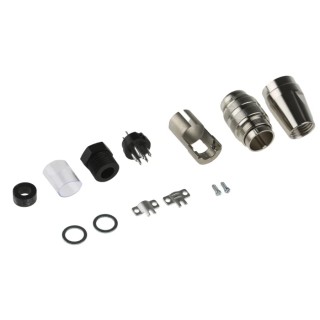 Amphenol Industrial DIN Plug 6 Pole Straight M16 Cable Mount Male Screw-On 5A 300 V AC/DC IP67 C09131H0061002