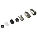 Amphenol Industrial DIN Plug 6 Pole Straight M16 Cable Mount Male Screw-On 5A 300 V AC/DC IP67 C09131H0061002