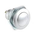 ITW Switches 57M Series Panel-Mount Push Button Switch 16mm Cutout Silver SPST IP67 57M 110N