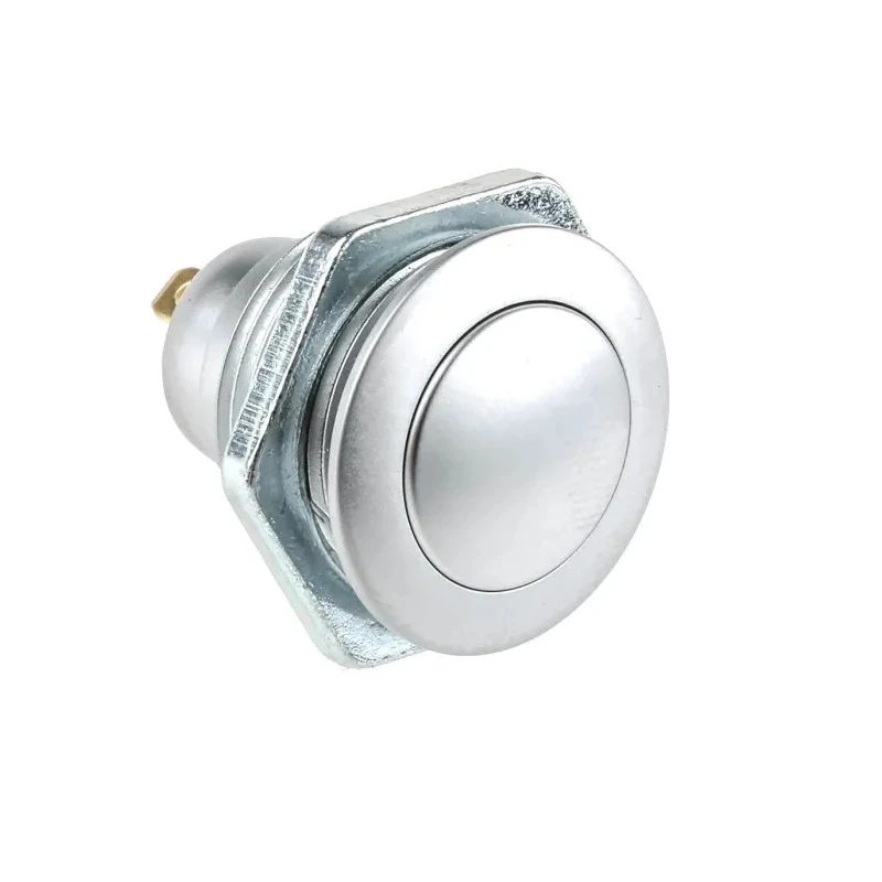 ITW Switches 57M Series Panel-Mount Push Button Switch 16mm Cutout Silver SPST IP67 57M 110N