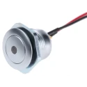 ITW Switches Illuminated Push Button Switch Panel Mount 16 mm Cutout Silver SPST IP67 57M 211B