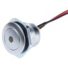 ITW Switches Illuminated Push Button Switch Panel Mount 16 mm Cutout Silver SPST IP67 57M 211B