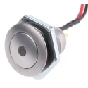 ITW Switches 57M Series Illuminated Push Button Switch Panel Mount 16 mm Cutout Silver SPST IP67 57M 511B