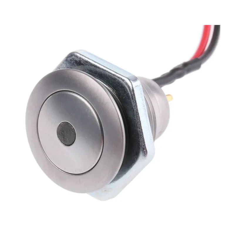 ITW Switches 57M Series Illuminated Push Button Switch Panel Mount 16 mm Cutout Silver SPST IP67 57M 511B