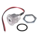 ITW Switches 57M Series Illuminated Push Button Switch Panel Mount 16 mm Cutout Silver SPST IP67 57M 511B
