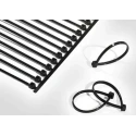 HellermannTyton Non-Releasable Cable Tie 100 mm Length x 2.5 mm Width, Black Polyamide 66, UV 120-50010 T18RA3500-PA66HSW-BK