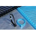 HellermannTyton Non-Releasable Cable Tie 100 mm Length x 2.5 mm Width, Black Polyamide 66, UV 120-50010 T18RA3500-PA66HSW-BK