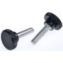 RS PRO Black Duroplast Knurled Clamping Knob, M8 Threaded Stud, 30mm Thread Length, 26mm Diameter 702-7554