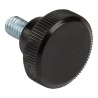 RS PRO Black Zwitterionic Polysaccharides Polyamide 66 Knurled Clamping Knob M6 x 10mm Threaded Stud 702-7544
