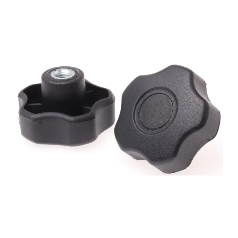RS PRO Black Polypropylene Multiple Lobes Clamping Knob M8 Threaded Hole 50 mm Diameter 702-7608